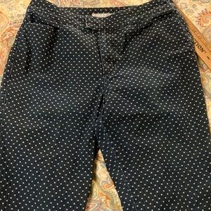 Chicos platinum DoddsO Capri polka dot capri size M/ Chicos 1